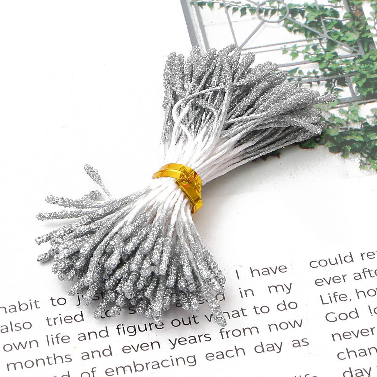 

Набор для рукоделия «90 штук серебристые шифоновые тычинки цветов и мишурные ягоды»