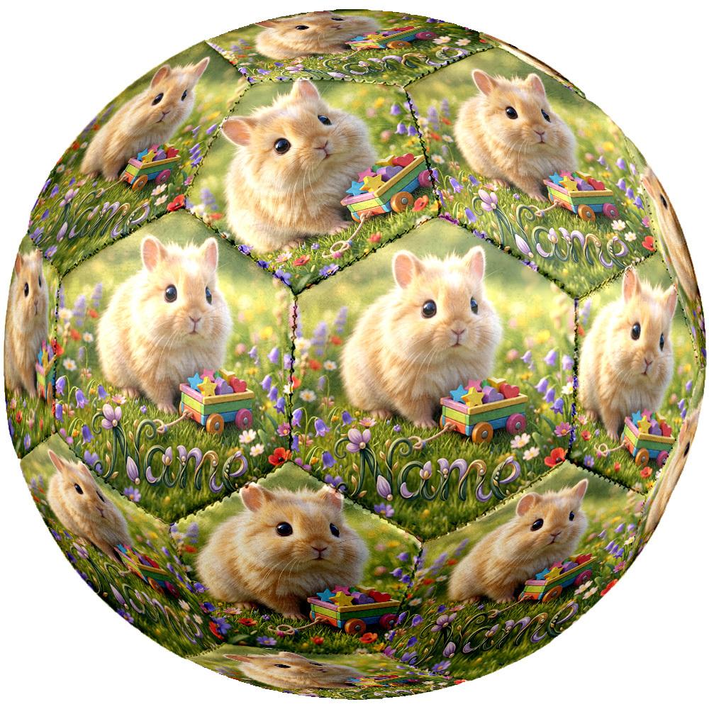 Springtime Bunny Adventure Customize Your Name Size 5 Soccer Ball Indooroutdoor Training And Matches Customize Exclusive Personalized Name Unique For