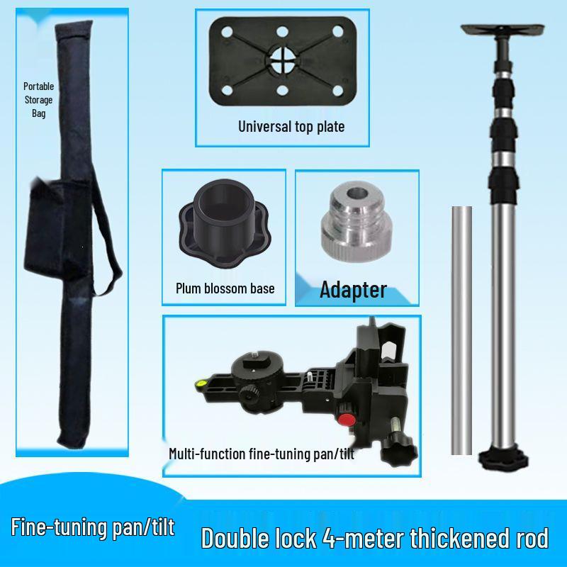 Infrared Telescopic Leveling Bracket for Woodworking and Ceiling Support
