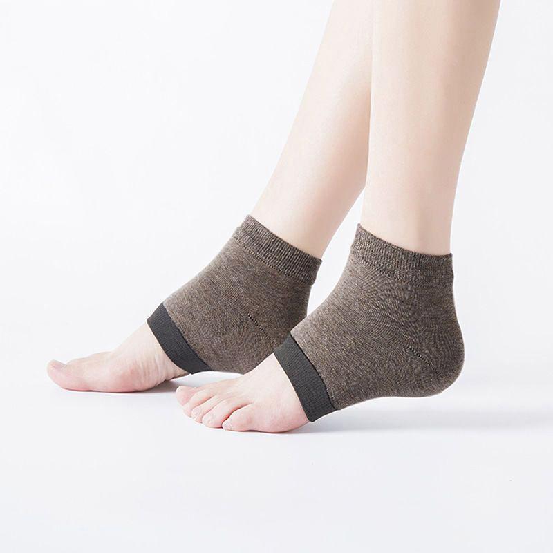 1 Pair Silicone Moisturizing Gel Heel Socks Cracked Foot Skin Care Protectors