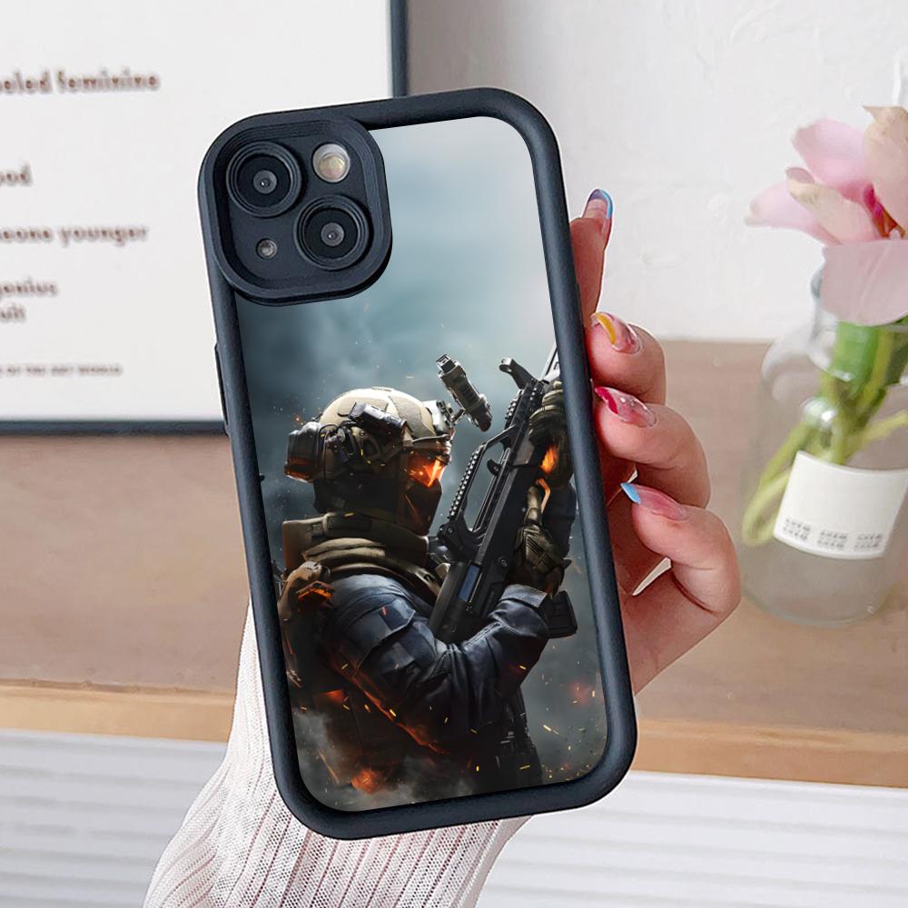 Game Delta Force Thicken TPU Mobile Phone Case for iPhone 17 16 15 14 13 12 11 Air Pro Max Plus Colorful Cover