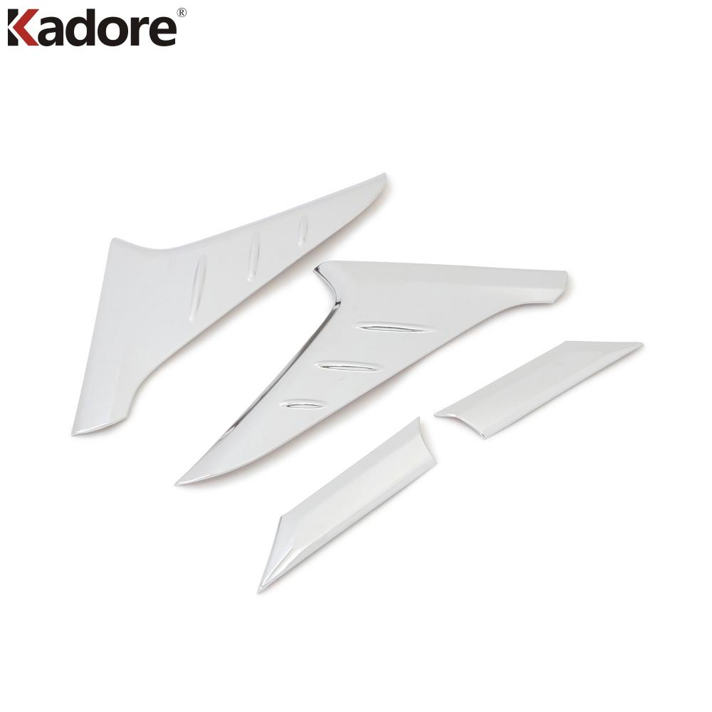 Накладка-спойлер на заднее стекло для Hyundai Kona Kauai 2017 2018 Углепластиковая треугольная накладка Автоаксессуары ABS Chrome