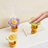 Top Push Button Toilet Flusher Flower Shape Toilet Press Button Toilet Lid Lifter  Home Use