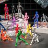 Figurines d'Action Mobiles Non Toxiques à 13 Articulations Robot Métamorphe Mannequin Imprimé en 3D Personnage Jouets à Assembler Jeu Parent-Enfant Cadeaux pour Enfants