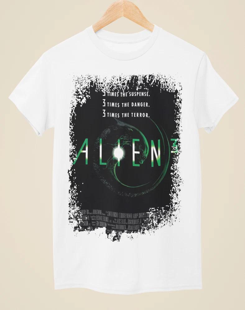 Alien 3 Movie Poster Inspired Unisex White TShirt S