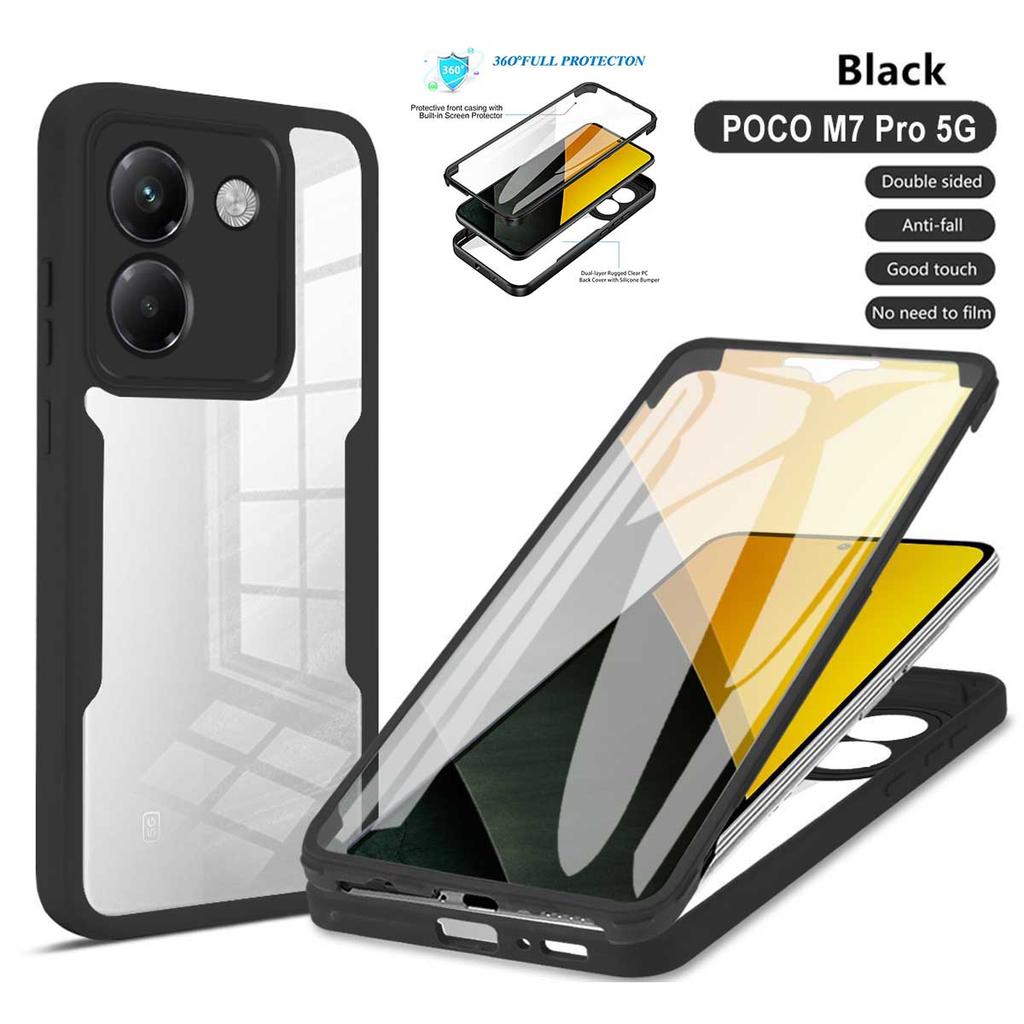 Pro Mi Poco M7 M6 F7 F6 F5 Pro Nárazuvzdorné a proti pádu 360 Plně obalené pouzdro na telefon Pro Mi Poco F7 Ultra