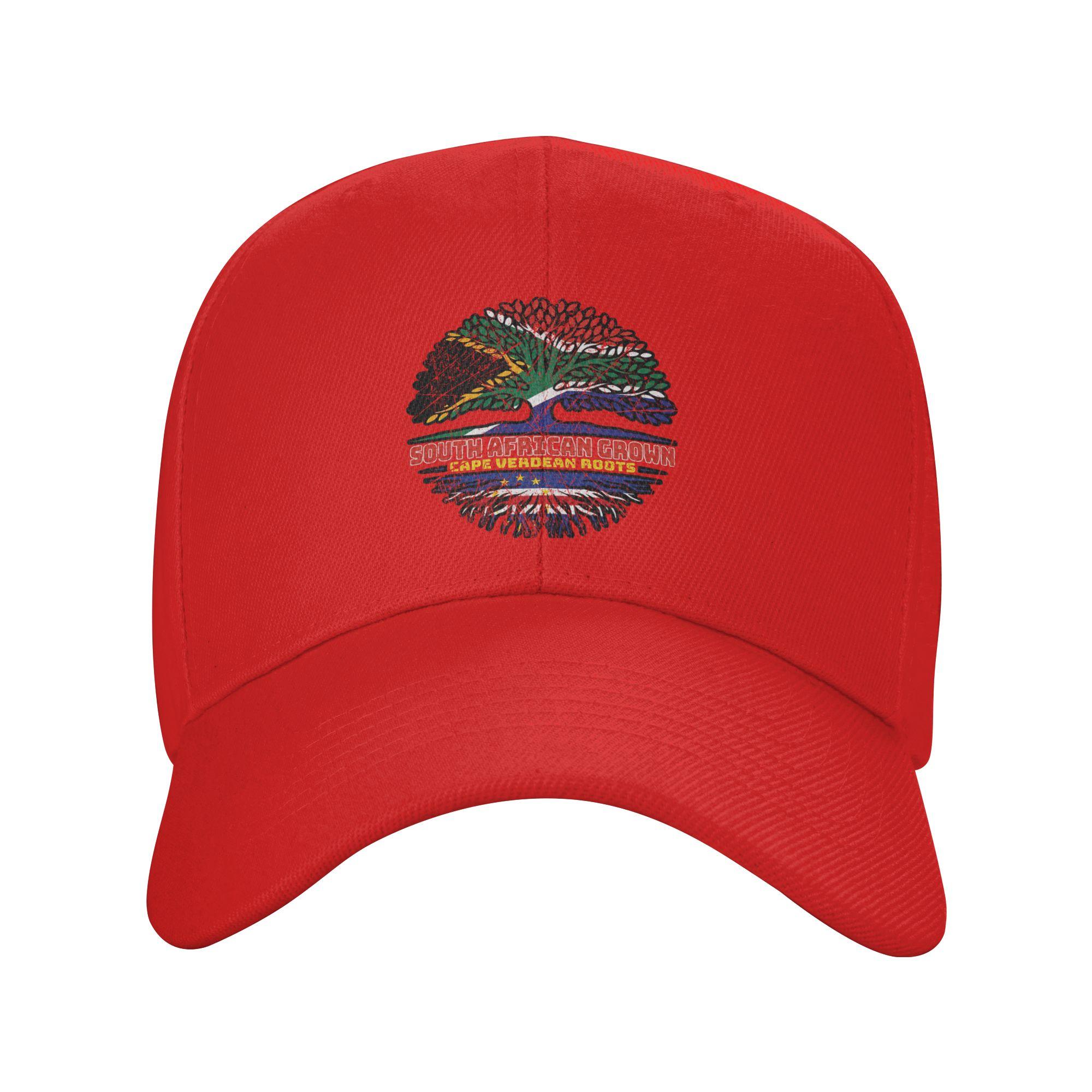 Cape Verde South African South Africa Tree Roots Flag  Golf Cap Accessories Stylish  Trucker Hat For Unisex Daily Headewear One Size