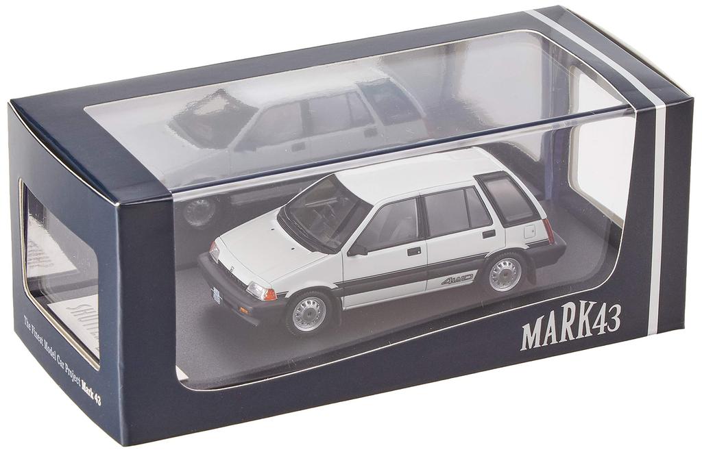 MARK43 Honda CIVIC SHUTTLE 4WD J 1984 White Finished Product 1/43 (AR)