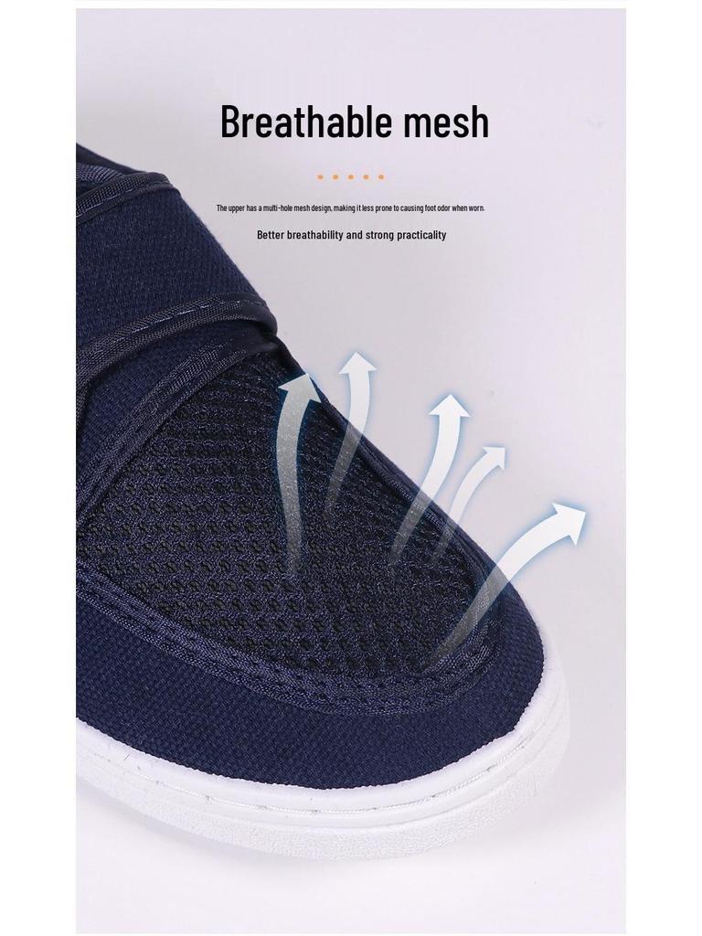 Anti-Static Velcro Mesh Shoes with Thick PU Sole for Cleanroom and Laboratory Use