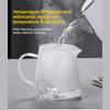 Induction Compatible Glass Teapot 1 Pc Heat Resistant Borosilicate With Stainless Steel Infuser For Daily Kung Fu Tea Brewing