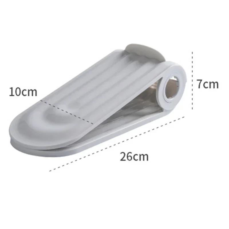 Regulowane Półki na Buty Proste Składane Pyłoszczelne Plastikowe Wsporniki na Różne Rodzaje Butów Dostępne w Magazynie Podwójny Poziom Kolekcja Butów