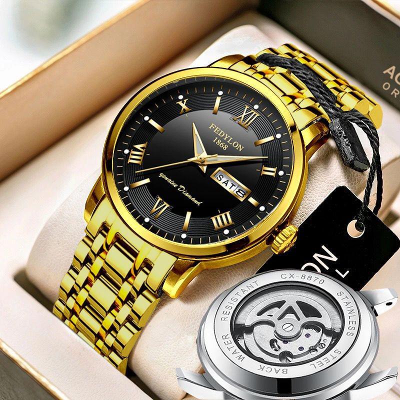 Nou complet automat non-mecanic ceas bărbătesc ceas Flywheel impermeabil luminos la modă Hollow Men's Watch