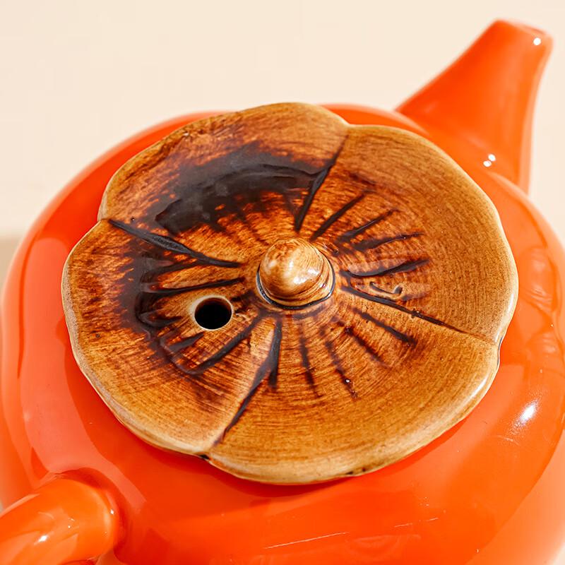 Dàrùnyáo Auspicious Persimmon Ceramic Tea Set