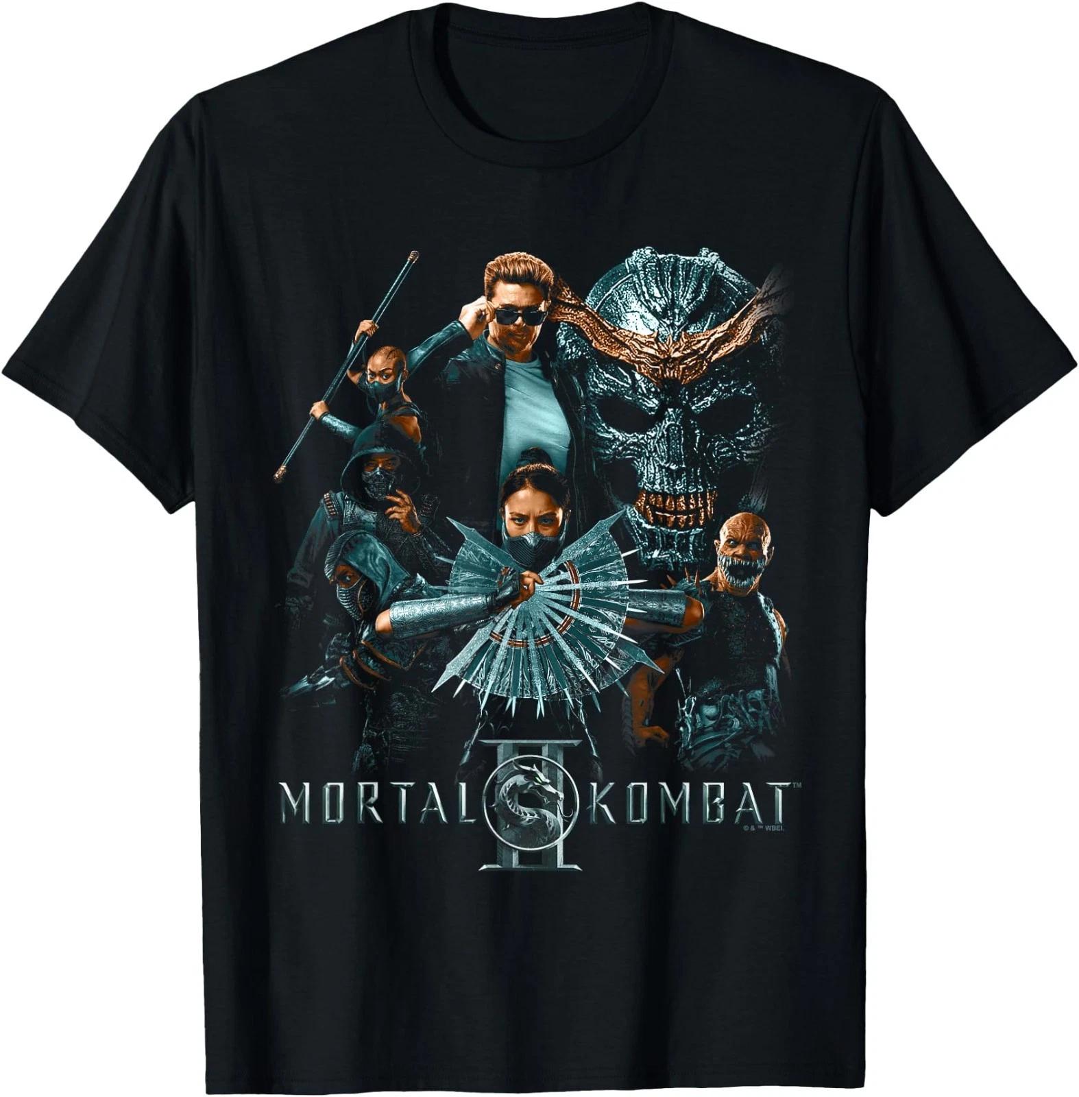 Футболка Mortal Kombat 2 с двухцветными бойцами 2XL