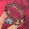 Shungite Bangle Copper Wire Wrapped Adjustable Cuff Bracelet Elegant Jewelry Copper Wire Wrap Bangle Handmade Gemstone Jewelry Gifts For Her