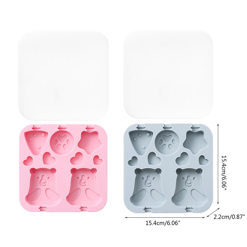 Reusable Silicone Ice for Pop Mould Food Grade Ice Lolly Molds with Lid Ice Cream Mould DIY for Pop sicle Maker for Froz