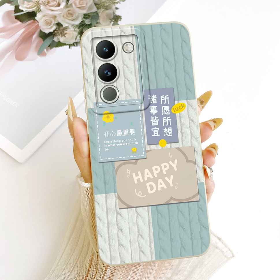 Für vivo Y200 5G Hülle Beliebtes Süßes Design Silikon Rückseite Für Vivo y200 Y 200 5G Handy Schutzhüllen Stoßfänger