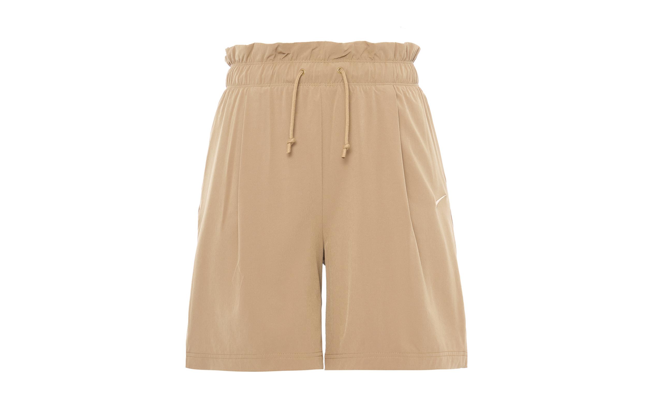 

Nike Women ss Drawstring Straight-Leg Shorts Brown DQ6173-258 S