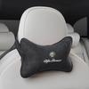 Car Sticker For 159 147 1Pcs Car Neck Pillow Suede Car Seat Headrest Accessories For Alfa Romeo 156 159 147 4C 8C 166 SY1