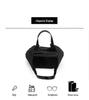New Large Capacity Hand-Woven Pinwheel Knot Tote Bag with Niche Cutout Design for Mother and Child.