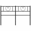 Replacement Headboard Metal Black 150 Cm