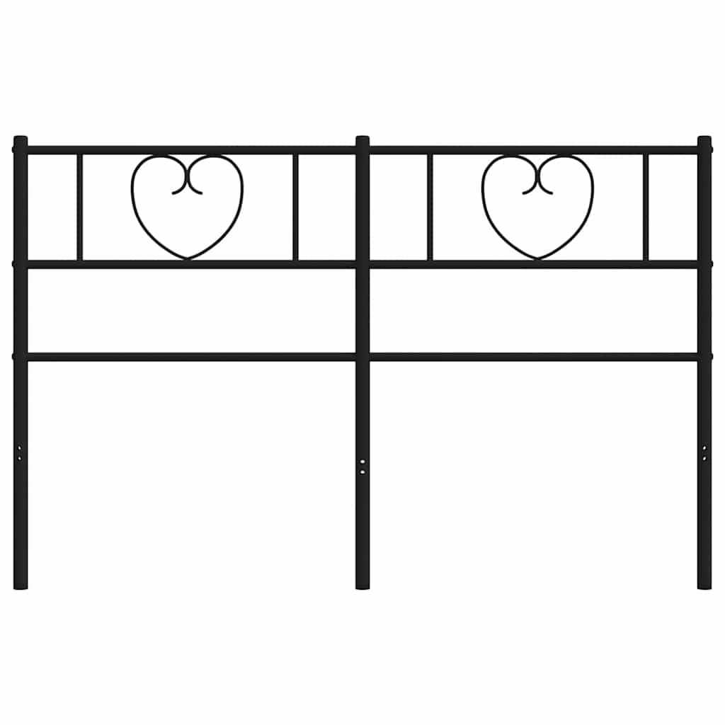 Replacement Headboard Metal Black 150 Cm