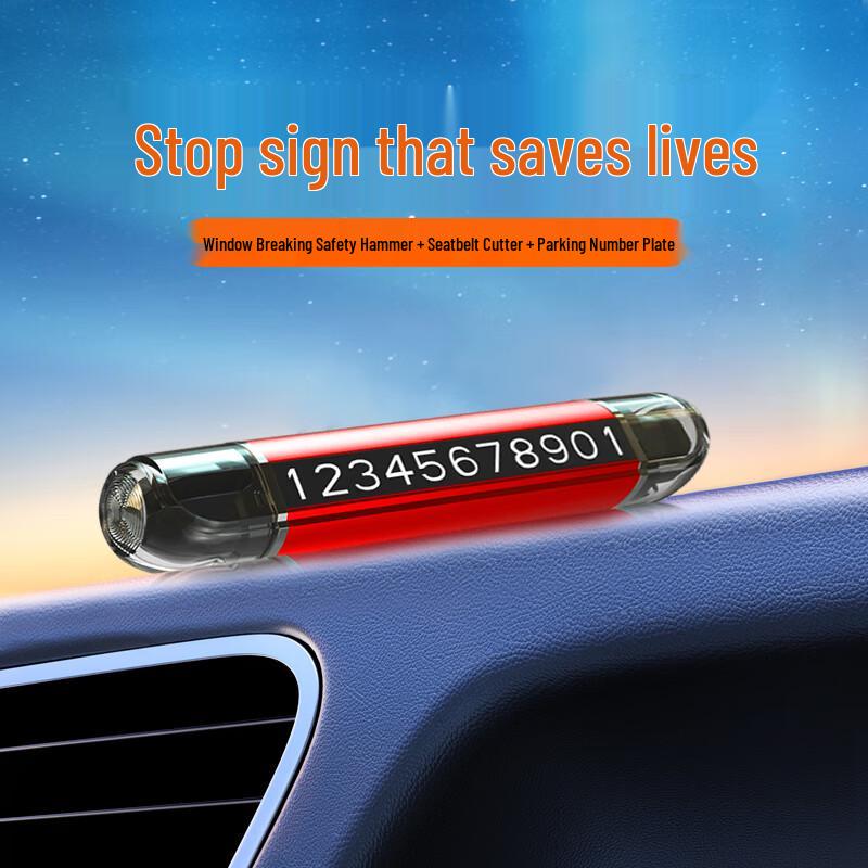 Auto Travel 3-in-1 Car Emergency Safety Hammer