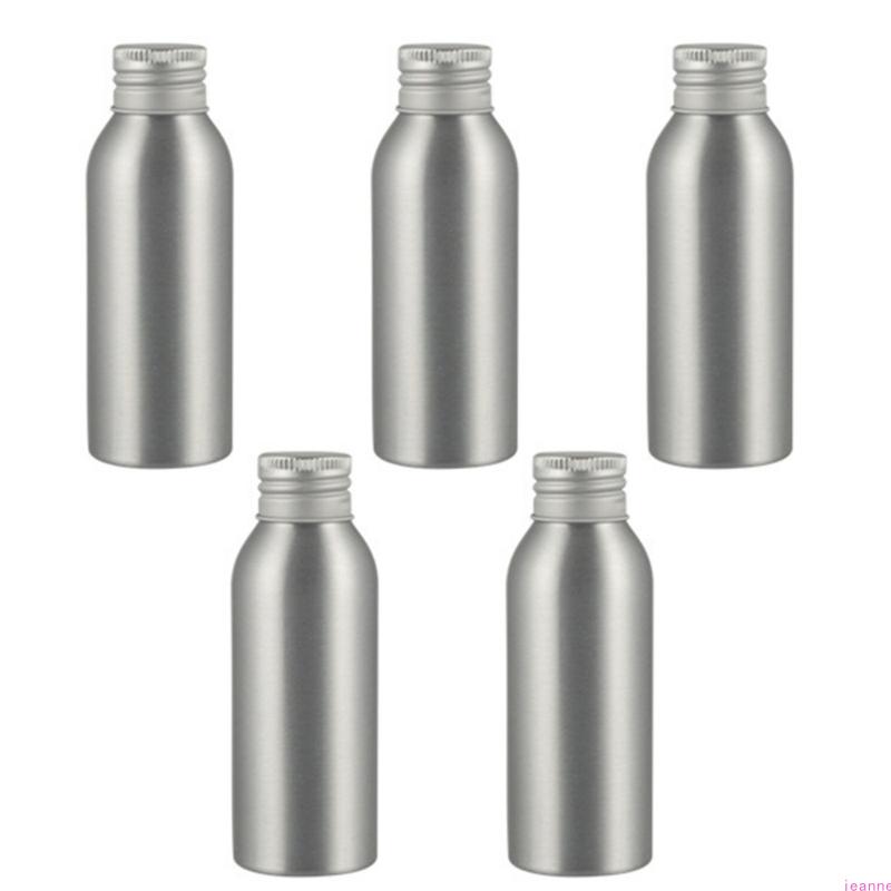 

Multiple Capacity Aluminum Drink Bottles Set of 5 Leak Proof Nonrust Interior Easy Cleaning Sustainable Bottles for Dail 101-200ml