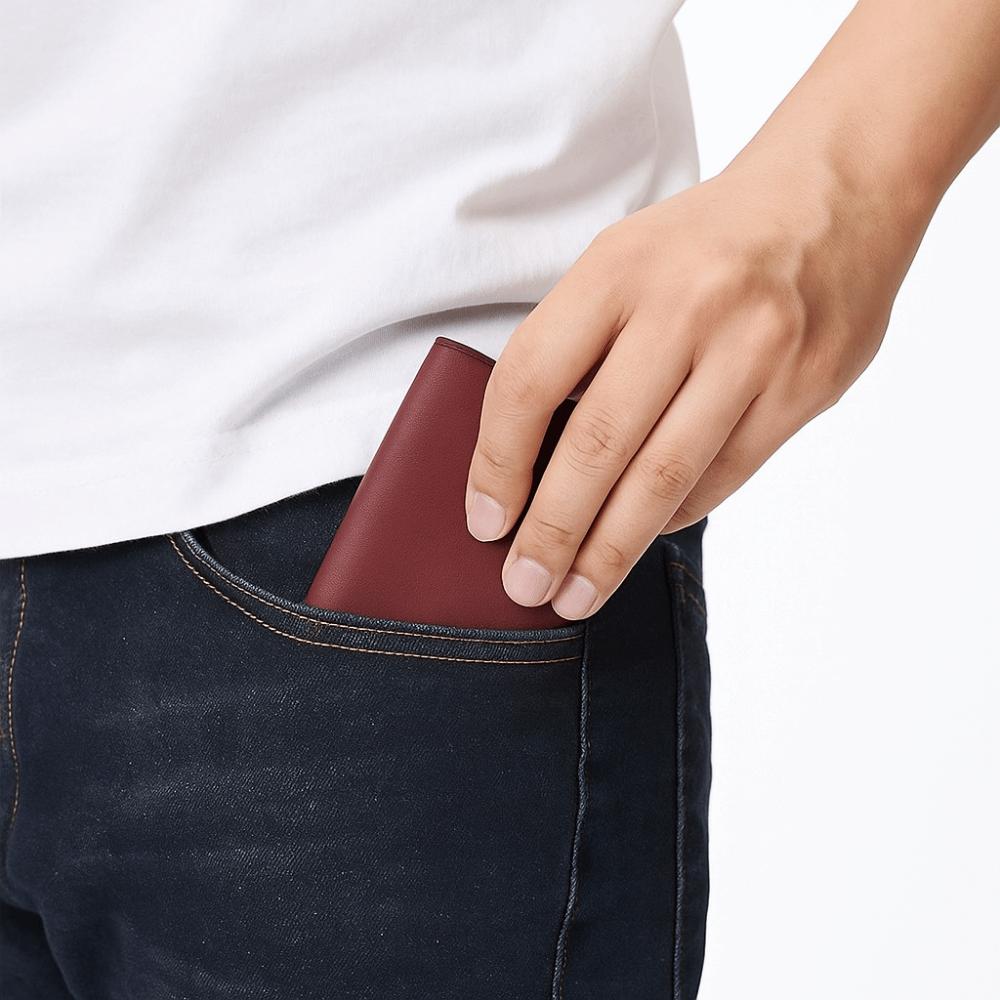 Short Clutch Printed Card Bag PU PU Leather Card Holder Fashion Design Women's Short Wallet  Men