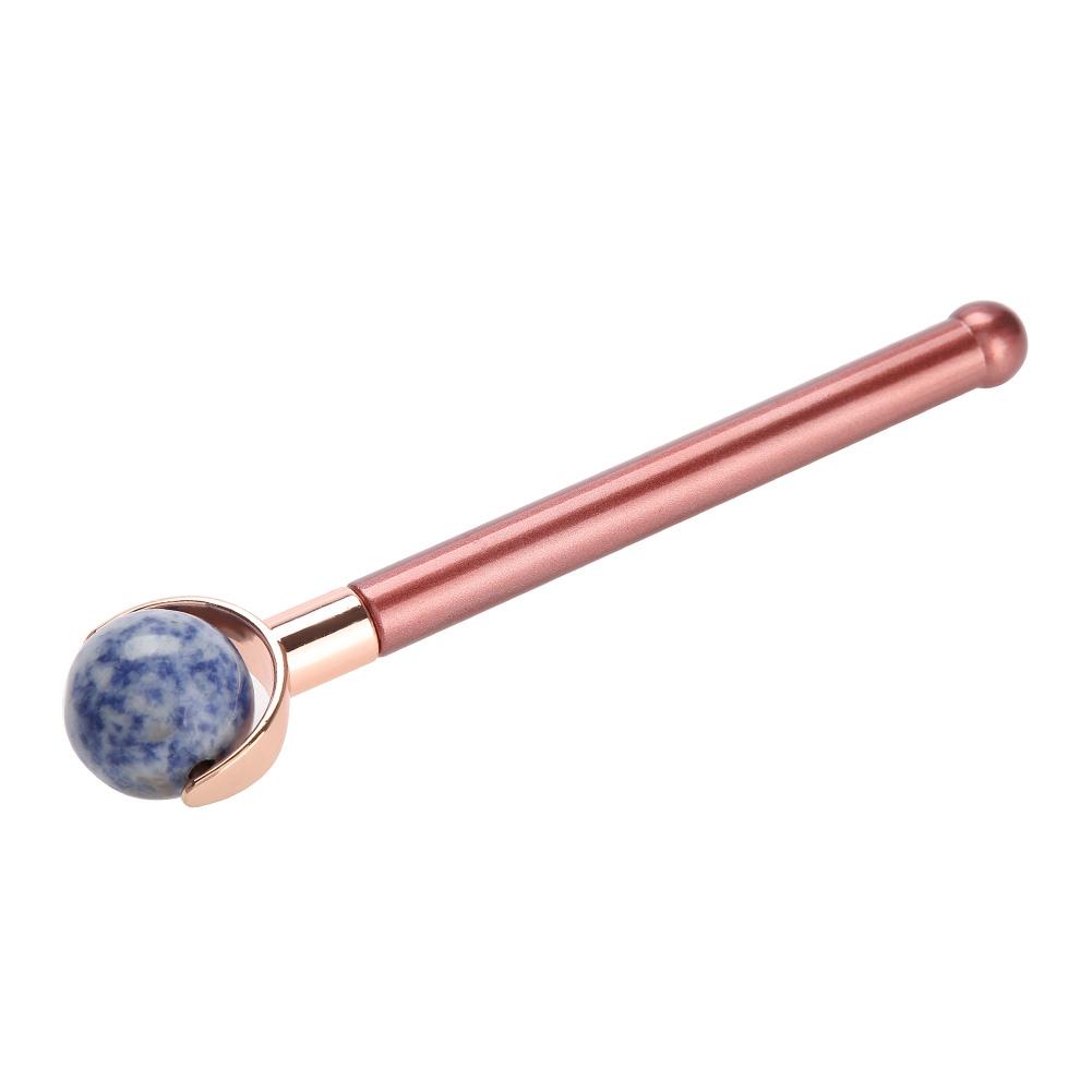 

Нефритовый ролик для массажа лица, глаз, лба, против старения, для удаления морщин, массажер 3#