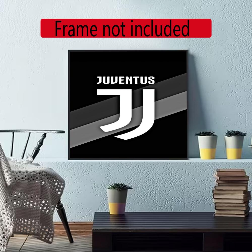 Juventus 5D Diamond Painting Round Diamond Rhinestones Mosaic Diamond Embroidery Wall Paintings Rhinestones Gift Frameless
