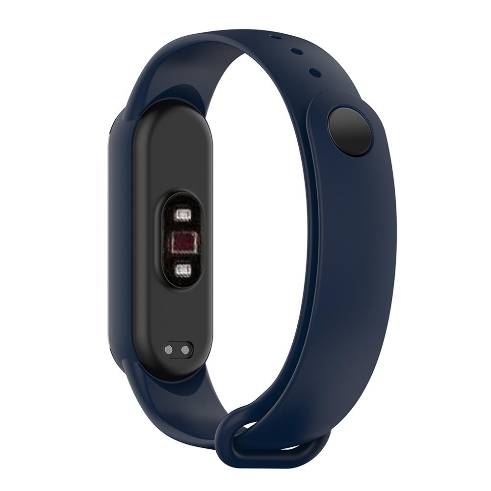 

` Силиконовый ремешок для умных часов Mi Band 6/6 NFC/5 (Темно-синий)