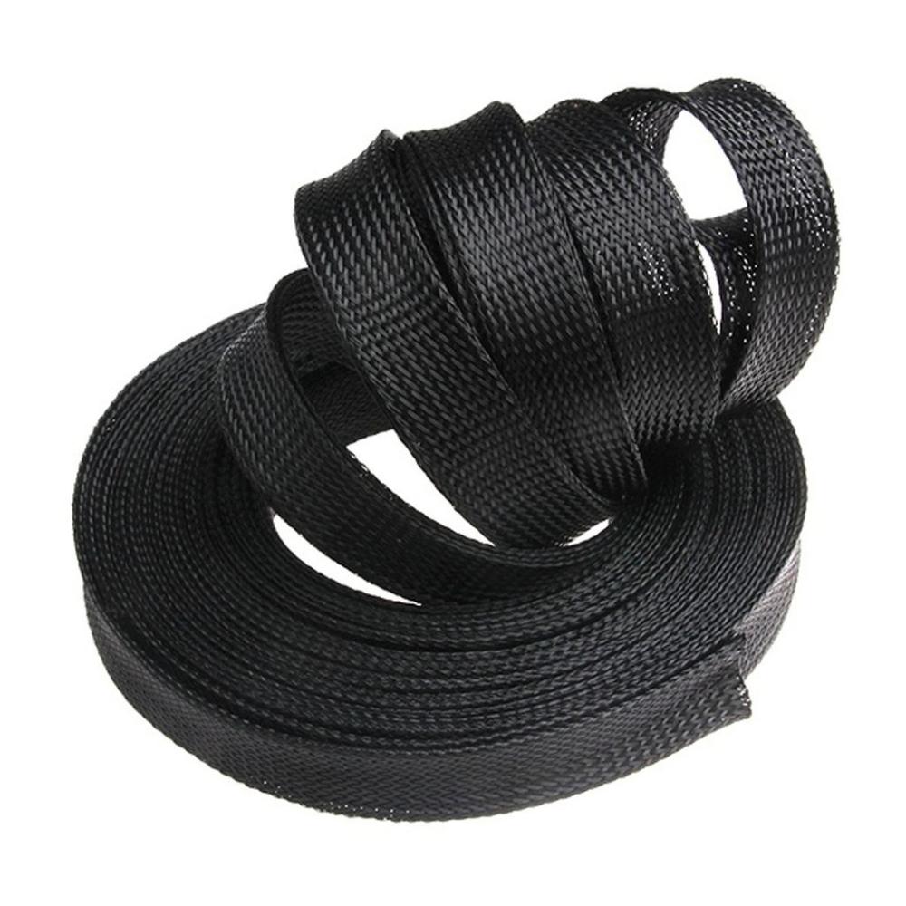 5M Tight Expandable PET Insulation Braid Sleeving Protection Cable Wire