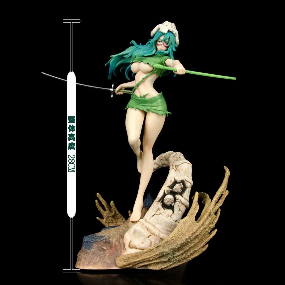 

Anime Bleach Neliel Tu Oderschvank Figure Ten-Blade Series Changeable Face Gk Resonance Statue Boxed Hand-Made Model Gift