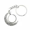 Personalized Custom Jewelry Retro Time Luminous Crescent Keychain 20mm