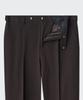 Musinsa Standard Wide Hidden Banding Slacks [Dark Brown]