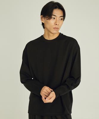 Liua [Beneficial High Cotton] Oversized Long Sleeve Tee (Black)