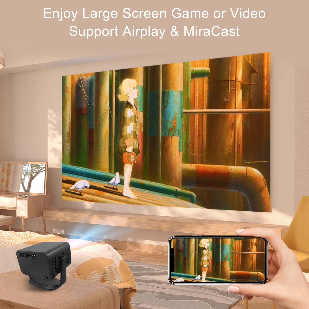 P20 Plus New Android 13 Full HD 1080P Home Theater Video Projector,2G RAM 32G ROM