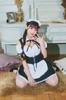 Clearstone GLOWHOLIC Cosplay Halloween Corset Maid, Women's, Size M, Black