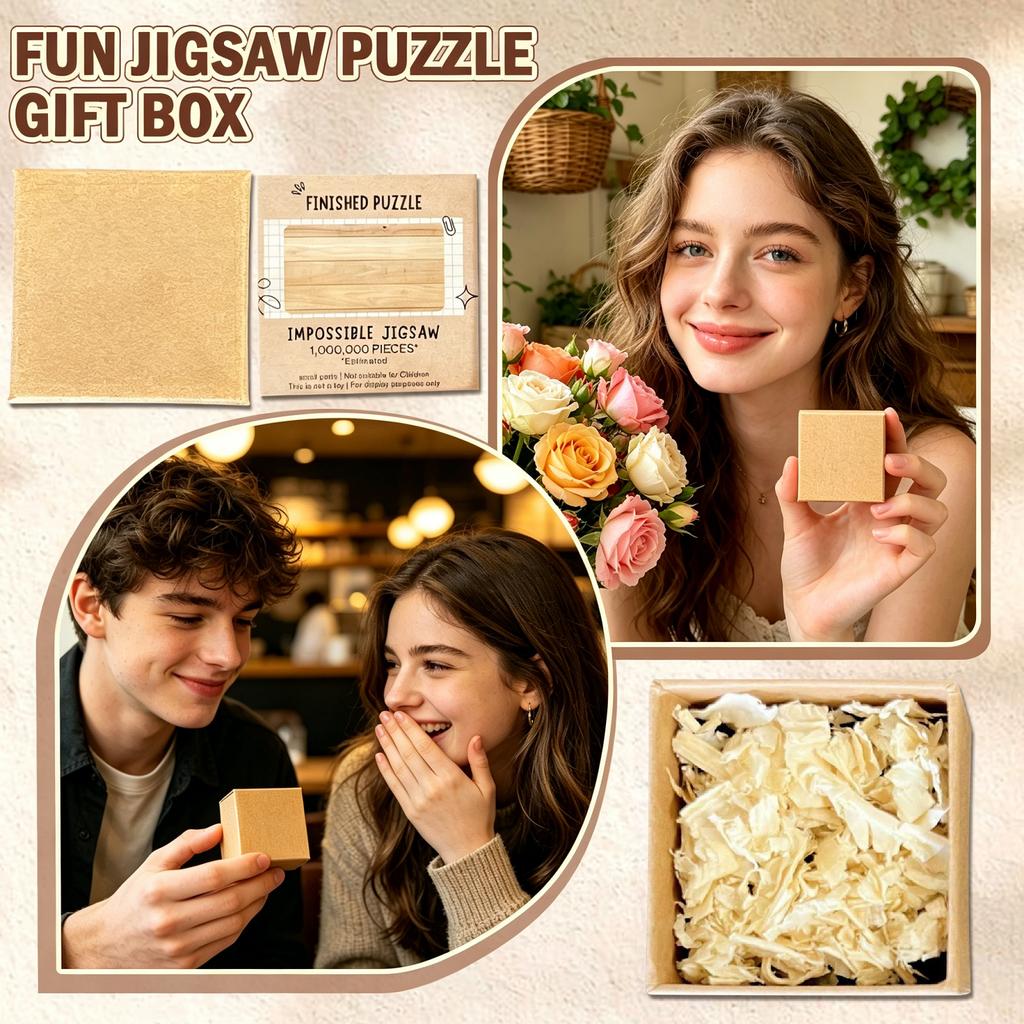 Difficult Jigsaw Puzzle Set 1000 Pieces Cardboard Material Unique Challenge Gift Box for Adults and Teens Display Use Only