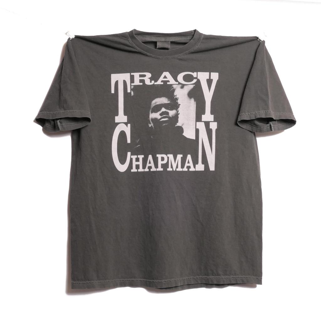 Tracy Chapman Kreuzwege T-Shirt Singer Songwriter Band Fast Car Single, Matters of the Heart, New Beginning Tour Verblasstes Schweres Shirt - XL