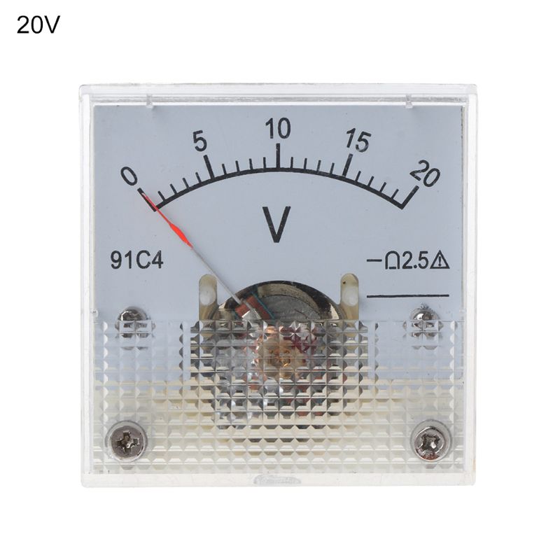 Dial Type DC Voltage Meter Voltmeter Analog Panel Rectangular Plastic Volt Tester 3/5/10/15/20/30/50/100/150/250V