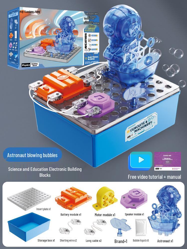 Kids' Science and Education Electronic Building Blocks Circuit Experiment Toy Set - Educational Physics Gift for Students