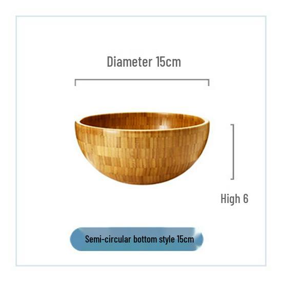 Creative Bamboo Wood Salad and Fruit Bowl for Dining and Restaurants