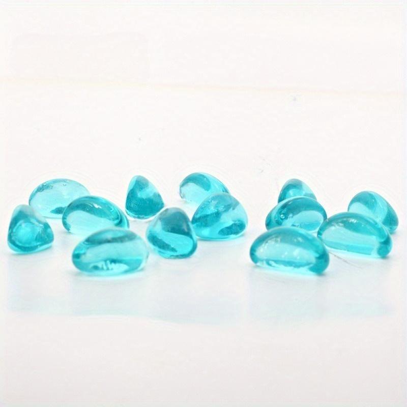 Aquarium Decoration Stone Blue Diamond Glass Beads Fluorescent Stone Crystal Stone Perfect for Fish Tank Landscape