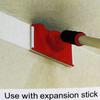 Multifunctional Latex Paint Edger Brush, Red Plastic Fiber Bristles for Precise Color Separation & Trimming, Corner Painting Aid, Guided Painting Tool