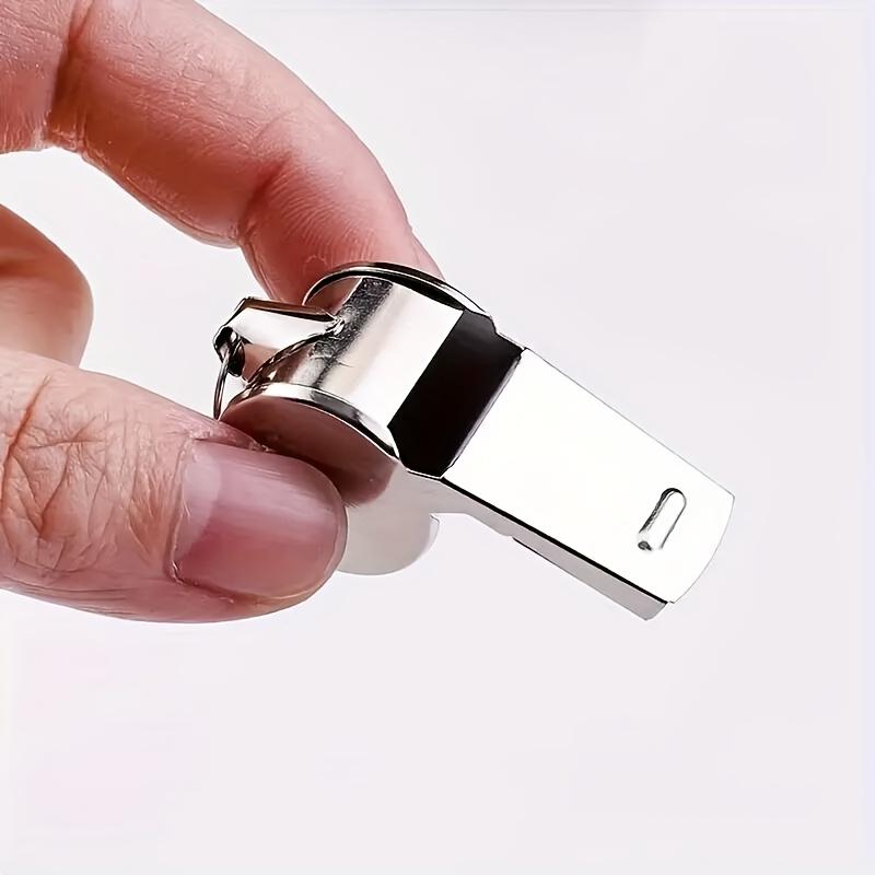 1PC Referee Whistle, Stainless Steel, Professional Sports Whistle, for Basketball, Volleyball, Football, Coach, Training, Official, Father'S Day