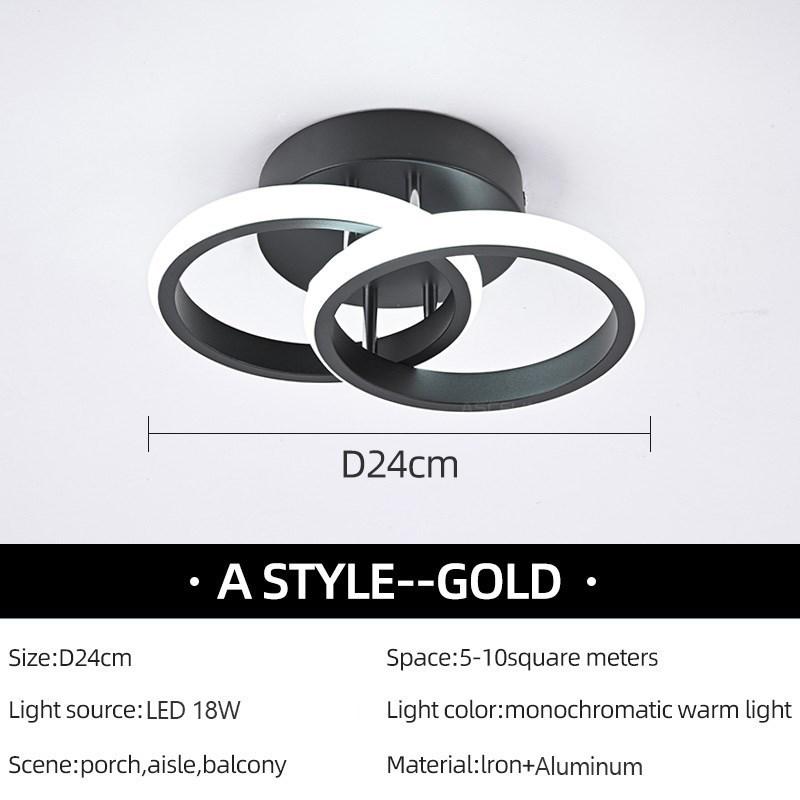 Moderne LED Gang-taklys Nodic Home Lighting Led Overflatemontert for soverom Stue Korridor Lys Balkonglys