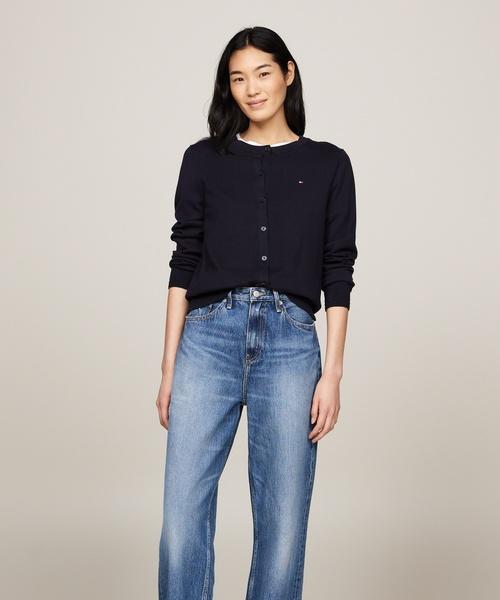 TOMMY HILFIGER Cotton Jersey Cardigan