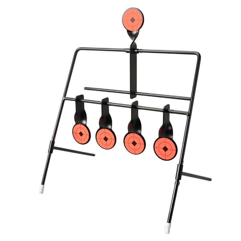 Cross-border Metal Iron IDPA Gravity Target with Quick Release, 4-Position Rotation, and Training Stickers